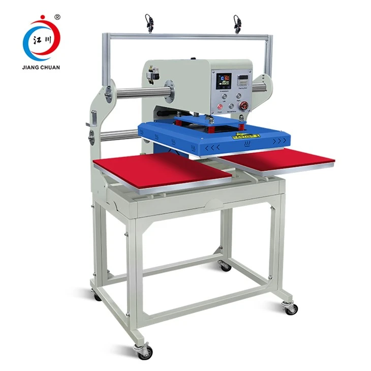 Pneumatic Large Sliding Heat Transfer Printing Machine Fyrir stuttermabol